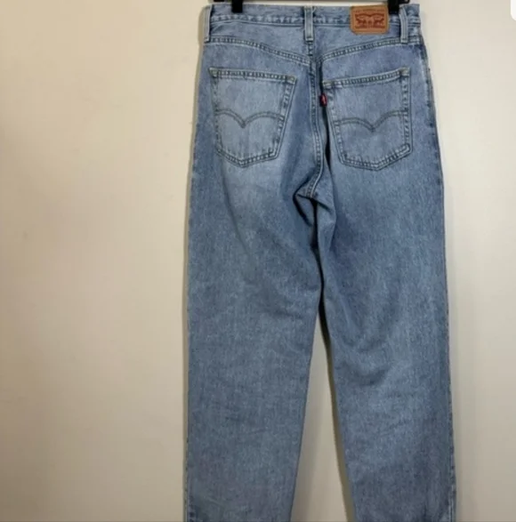 Levi's “94 BAGGY “ Slate Blue Women's Straight Leg Jeans size 29 - Picture 4 of 5